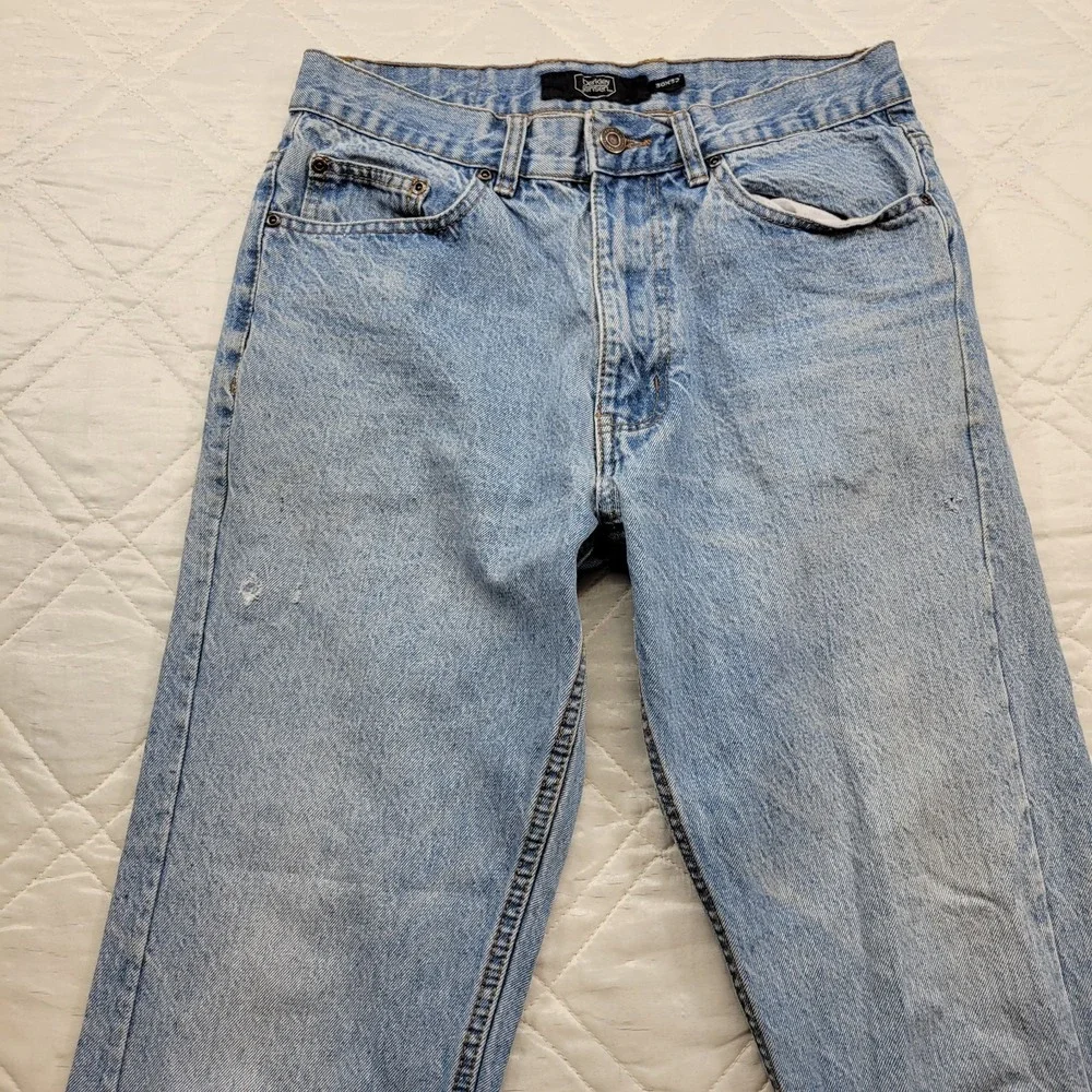 berkley‎ jensen stained and distressed blue jeans size 30X29